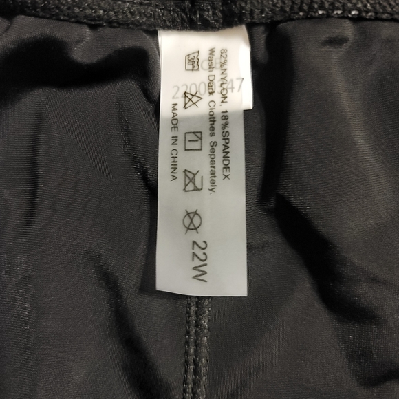 NWT PLUS SIZE TANKINI BOYSHORT ATHLETIC GYM SWIM BATHING SUIT STRAPPY BACK 22W - Picture 9 of 16